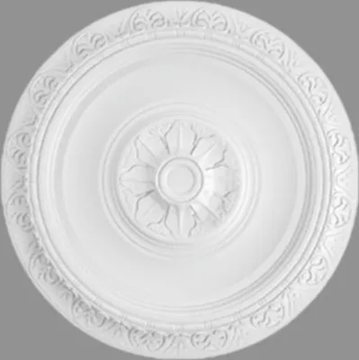 Produktbild von PROVISTON | Stuckrosette | Polystyrol | Durchmesser 400 mm | Weiß | Deckenrosette