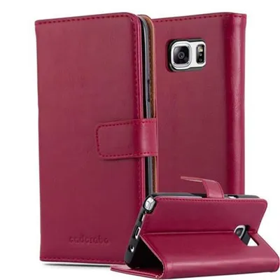Immagine prodotto di Cadorabo cover per Samsung Galaxy NOTE 5 cover protettiva in rosso cover telefono cellulare cover libro custodia custodia