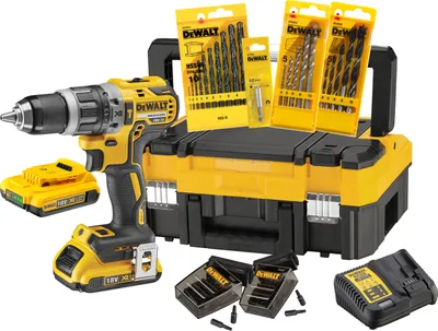 Produktbild von DEWALT Akku-Schlagbohrschrauber-Set 18V