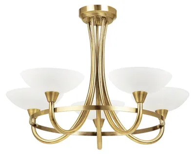 Zdjęcie produktu dla Lampa wisząca CAGNEY antyczna mosiężna 5xG9x15W metal wym:46x64x64cm IP20 Endon
