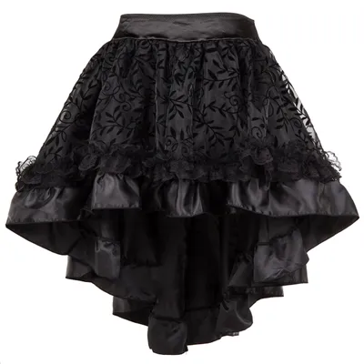 Produktbild von Schwarzer, übergroßer (XXL) Gothic Punk Steampunk Rock für Damen