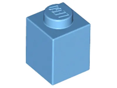 Zdjęcie produktu dla Lego® 1 sztuka 3005 Brick 1x1 Part Basic Bricks 1 Medium Blue