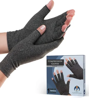 Produktbild von Originale Anti-Arthritis-Handschuhe – Wärme und Kompression zur Linderung von Schmerzen bei rheumatoider Arthritis und Arthrose – für Damen und Herren