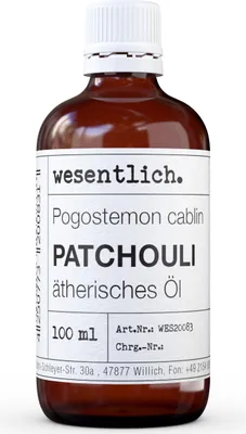 Produktbild von Patchouli (100ml) - naturreines, ätherisches Öl von wesentlich
