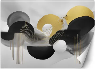 Produktbild von Vlies fototapete Minimalistische Abstraktion Glamour 100x70 cm Feeby Grau inkl. Kleber einfache Montage
