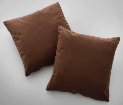 Produktbild von 2er Set Sofakissen mit Füllung »Milano« HxB 45x45 cm Taupe Dekokissen mit Komfort-Samt-Bezug und Reißverschluß mit Füllkissen Extra Weich Couchkissen, 203572-2