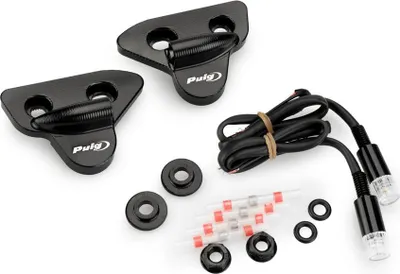 Produktbild von PUIG 22042N Rückspiegel Kappen mit Tab Blinkerset passend fuer YAMAHA YZF-R1 Schwarz