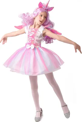 Produktbild von Einhorn-Tutu-Kostüm für Mädchen S 4-6 Jahre (110-120 cm)