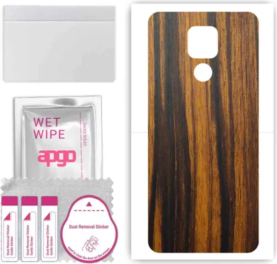 Produktbild von apgo Rückseite Schutzfolie, Skin, kompatibel mit myPhone Now Esim, Hinten Displayschutzfolie aus Vinylfolie, kratzfest, einfache Montage - Tigerwood