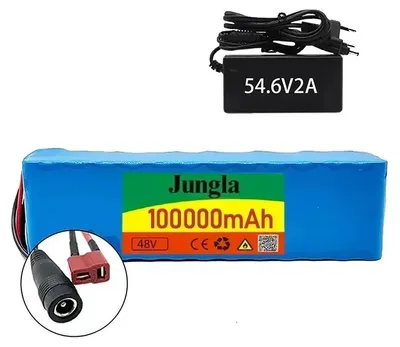 Immagine prodotto di Batteria agli ioni di litio, capacità 100Ah, protezione BMS, caricabatterie DC