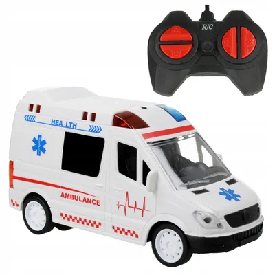 Zdjęcie produktu dla Karetka Zdalnie Sterowana Ambulans Led Dźwięk