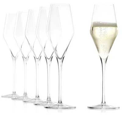 Immagine prodotto di Set di 6 eleganti bicchieri da champagne, ideali per il Prosecco