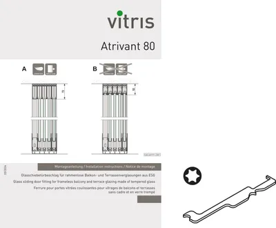 Produktbild von VITRIS Atrivant 80 Montage Zubehör-Set je Anlage
