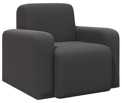 Obrázok produktu pre Kreslo vidaXL, tmavošedé, bouclé