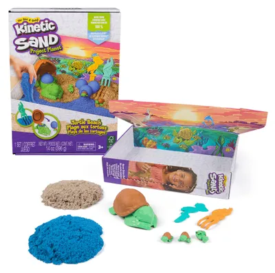 Produktbild von Kinetic Sand Project Planet - Schildkröten Spielset (680 Gramm Sand)