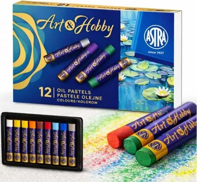 Image de Pastels à l'huile 12 couleurs Art&Hobby Astra