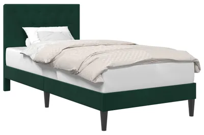 Immagine prodotto di vidaXL Struttura letto con testiera Verde scuro 100 x 200 cm Velluto