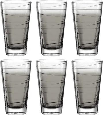 Productafbeelding van Drinkglazen Set van 6 - 280 ml - Grijs