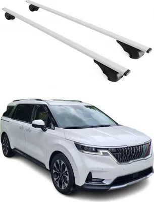 Obrázek produktu pro Příčné střešní nosiče pro Kia Carnival 2020–2021, barva: stříbrná