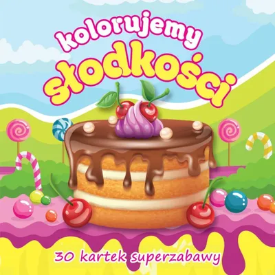 Image de 30 pages de coloriages sur le thème des friandises – ouvrage collectif