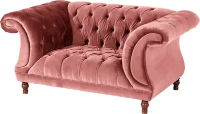 Produktbild von Max Winzer Sessel Ivette - Samtvelours rosé - Maße: 167 x 100 x 80 cm