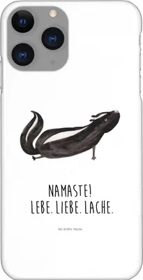 Produktbild von Mr. & Mrs. Panda Iphone 11 Pro Handyhülle Stinktier Yoga - Weiß - Geschenk, Handy Case, Lebe, Premium Kunststoff, Liebe, Namaste, Skunk