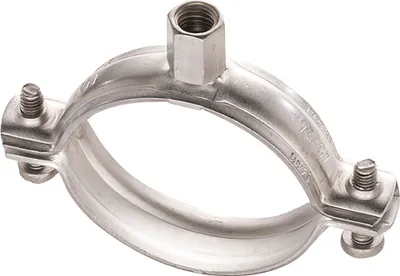 Produktbild von 5 Stück - Edelstahl Schraubrohrschelle Regular V4A M8/M10 58-63mm (2") ohne Einlage : 58-63 mm Größe: 58-63 mm