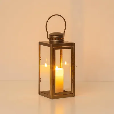 Immagine prodotto di Lanterna decorativa dorata per esterni, 24 cm