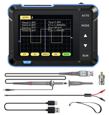 Digitales Oszilloskop, 2,8 Zoll, 200 kHz, 2,5 MS/s, tragbar