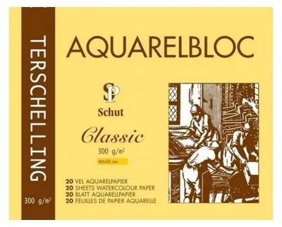 Immagine prodotto di Carta per acquerello Schut Terschelling 40x50 cm, 300 g, 20 fogli, per dipingere