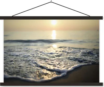 Produktbild von MuchoWow® Textilposter Meer - Sonne - Strand 150x100 cm mit schwarzem Rahmen - Schlafzimmer