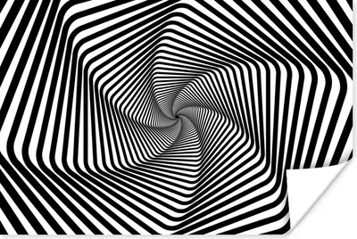 Produktbild von MuchoWow® Poster Optische Täuschung Spirale 180x120 cm - Fotoplakat