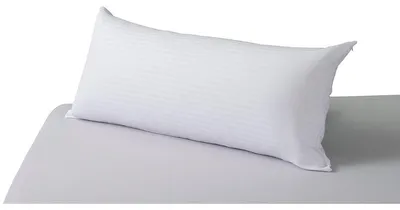 Image de Taie d'oreiller coton - Fermeture éclair - 40 x 105 cm - 100 % coton - Protection contre la poussière