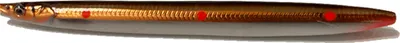 Produktbild von Savage Gear Line Thru Sandeel - Meerforellenköder, Farbe:Brown Copper Red Dots, Länge / Gewicht:13.5cm / 23g
