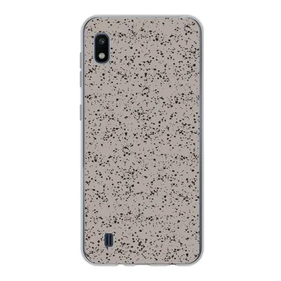 Produktbild von MuchoWow® Handyhülle Schutzhülle Hülle für Samsung Galaxy A10 Polka dots - Schwarz - Grau Silikon Softcase Handy Hülle - Schutzhülle