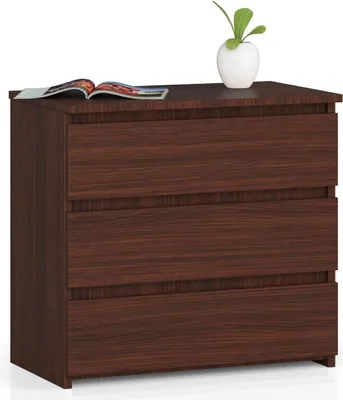 Produktbild von Nachttisch AKORD CL3 in der Farbe Wenge mit 3 Schubladen B60 x H57 x T35 cm