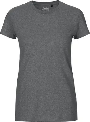 Produktbild von Neutral O81001 | damen Fitted T-Shirt / 100% Fairtrade-Baumwolle - Farbe: Dark Heather - Größe: XXL