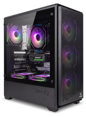 Obrázek produktu pro Špičková herní pracovní stanice s 12jádrovým procesorem Intel Xeon | Nvidia GeForce RTX 3050 6 GB | 16 GB RAM | 512 GB NVMe M.2 SSD | Windows 11 Pro