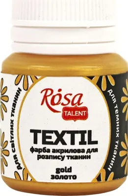 Obrázok produktu pre Rosa Talent Farba na látky Gold (50) 20 ml 1 ks