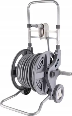 Zdjęcie produktu dla Wąż Ogrodowy Na Stojaku 45+2M Pistolet Zraszacz Zwijacz Wózek Kd2078