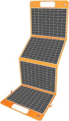 Immagine prodotto di Pannello solare portatile - TSP18V, caricabatterie solare pieghevole da 100W - Uscita DC 18V - USB QC3.0 - USB-C 65W - Pieghevole