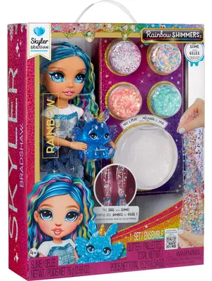 Obrázok produktu pre Rainbow High Rainbow Shimmers with Slime Fashion Doll - Skyler (blue), Modelka, Žena, 4 rok / roky, Chlapec / dievča, 280 mm, Viacfarebný