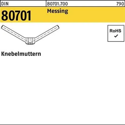 Produktbild von Reyher  Knebelmuttern DIN 80701 Messing M 24 Ms (1 Stück)