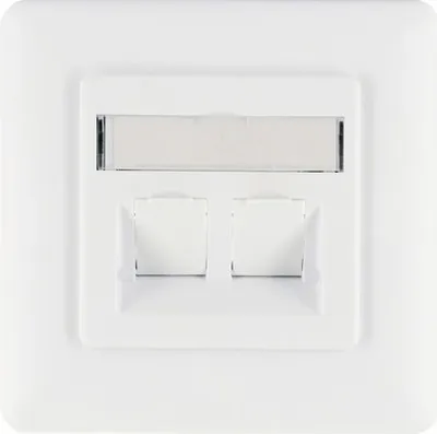 Image de Schwaiger NKSD2532 Schwaiger Anschlussdose 2x Keystone weiß