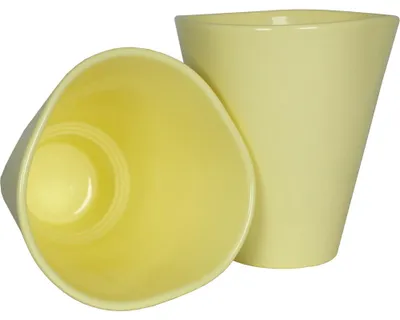 Produktbild von Orchideenkübel 406-14 dreieck pastellgelb