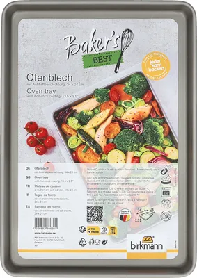 Immagine prodotto di BIRKMANN Teglia da forno, quadrata, L 34 x L 24 x H 2,5 cm, rivestimento antiaderente, senza PFOA, 886391