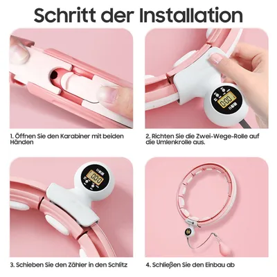 Produktbild von Hula-Hoop-Reifen Intelligenter Hula-Hoop-Reifen,mit 16 Segments,Automatische Zählung (set), 69-110cm,Wird nicht fallen,Einstellbar und tragbar