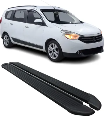 Image de Marchepieds Latéraux pédale pour Dacia Lodgy 2012-2024 Noir Aluminium 2Pcs