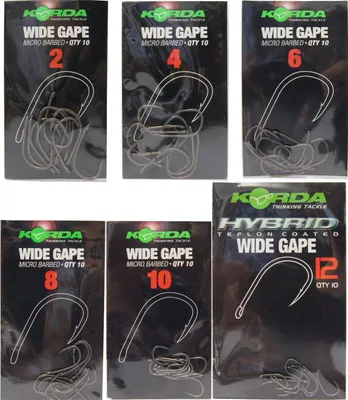 Produktbild von Korda Wide Gape Karpfenhaken , Größe:8
