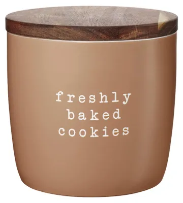 Produktbild von Asa Aufbewahrungsdose mit Deckel hey! Freshly baked cookies Hoch Braun